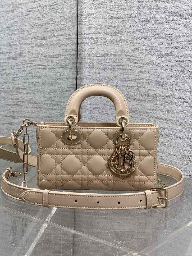 Dior Mini Lady D-Joy Bag - M0636 - Cannage Lambskin Apricot - Default Title - View 2