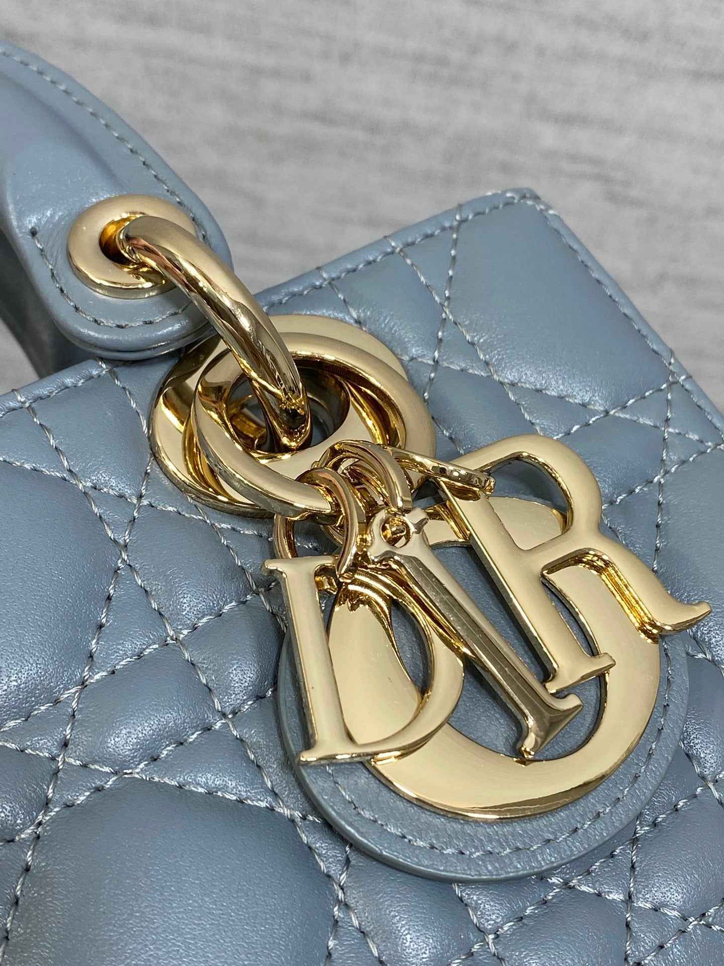 Dior Mini Lady D-Joy Bag - Blue Cannage Lambskin - M0636 - Default Title - View 3