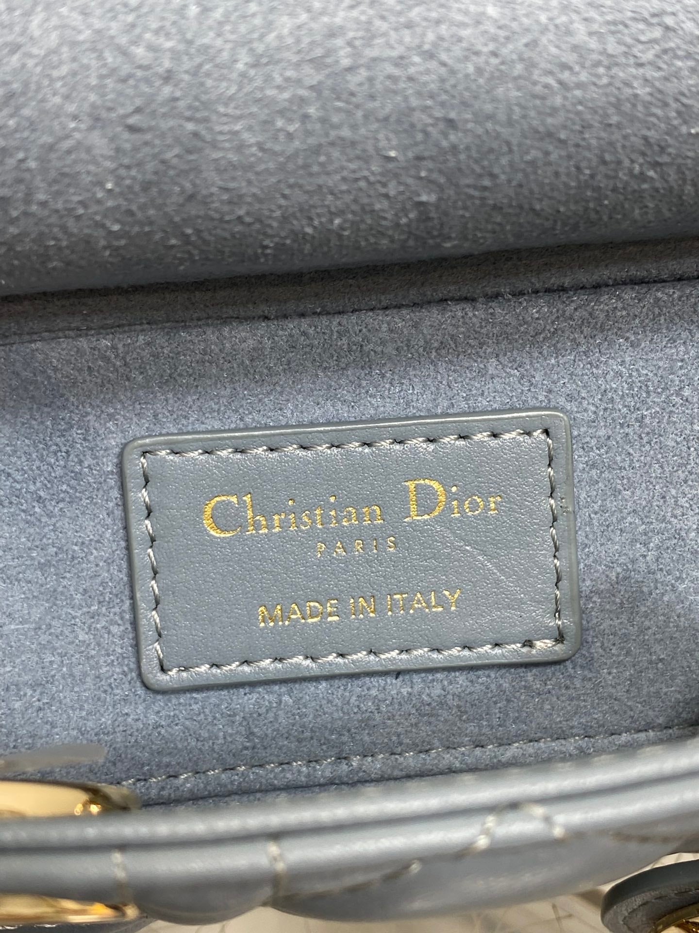 Dior Mini Lady D-Joy Bag - Blue Cannage Lambskin - M0636 - Default Title - View 9