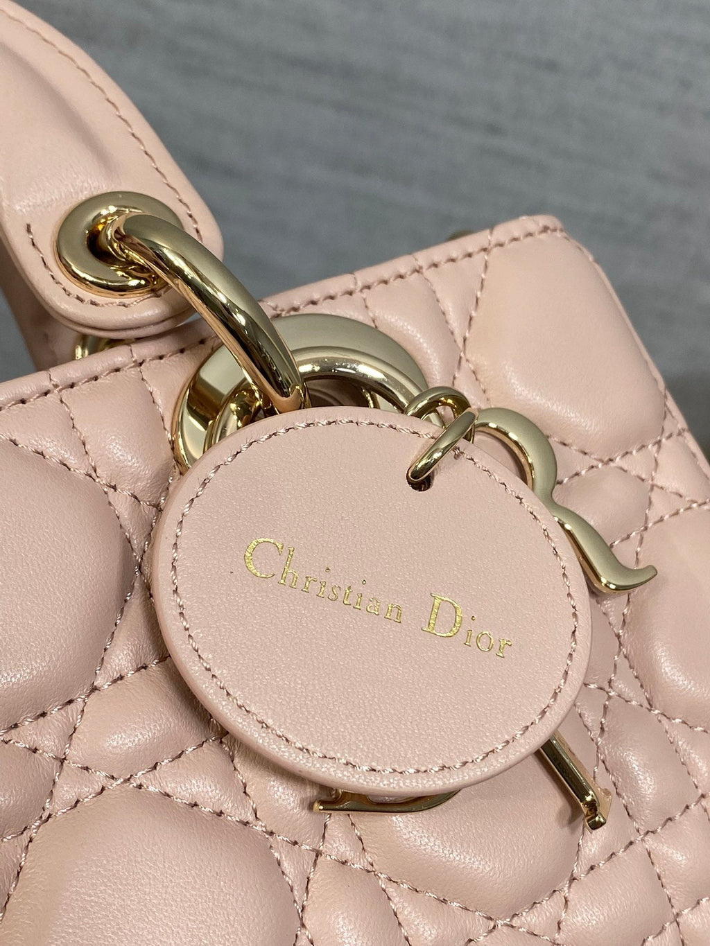 Dior Mini Lady D-Joy Bag - Pink Cannage Lambskin - M0636 - Default Title - View 5