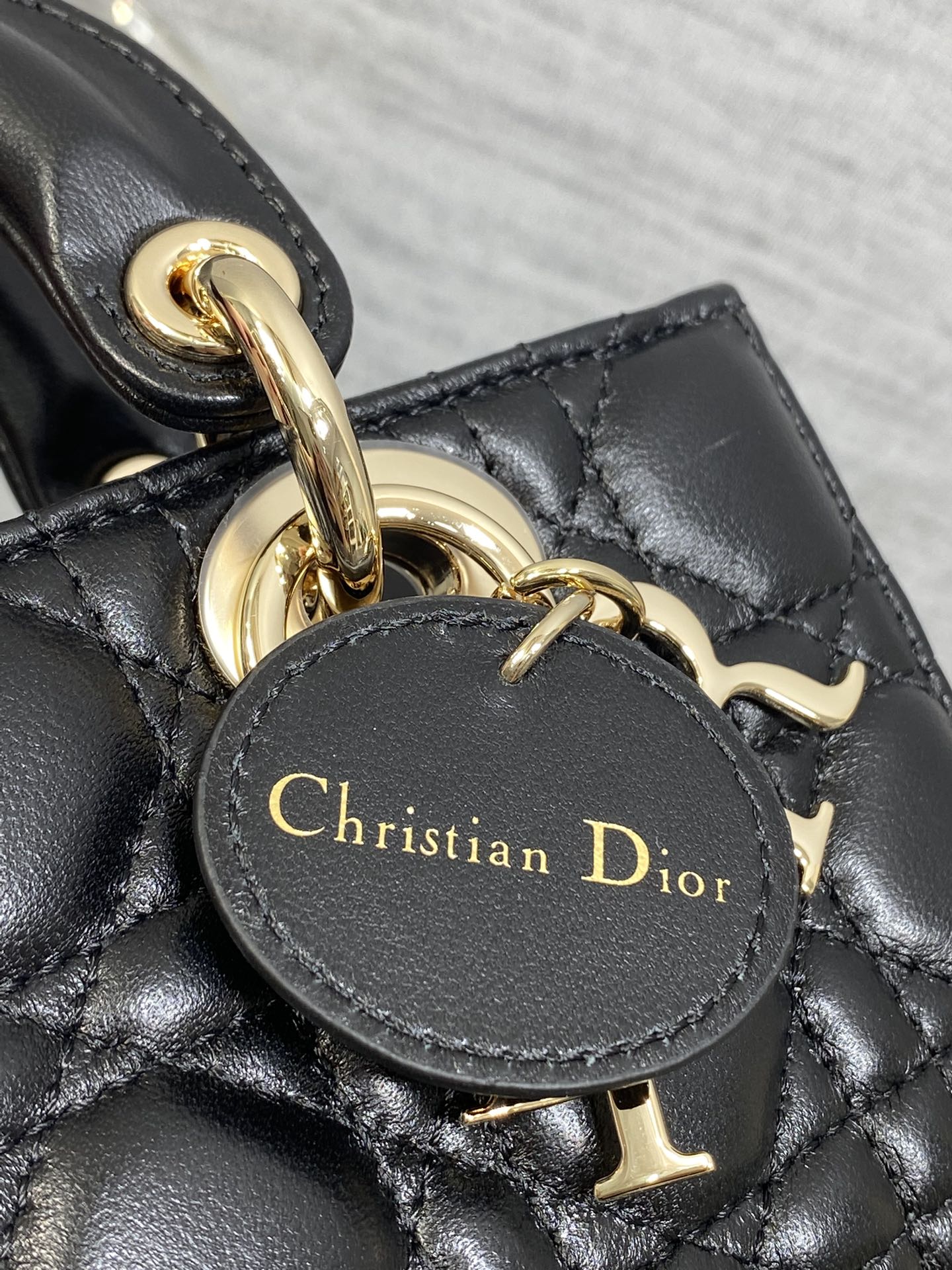 Dior Mini Lady D-Joy Bag - M0636 - Cannage Lambskin Black - Default Title - View 8