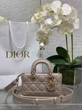 Dior Mini Lady D-Joy Bag - Power Pink Cannage Lambskin - M0636 - Default Title - View 1