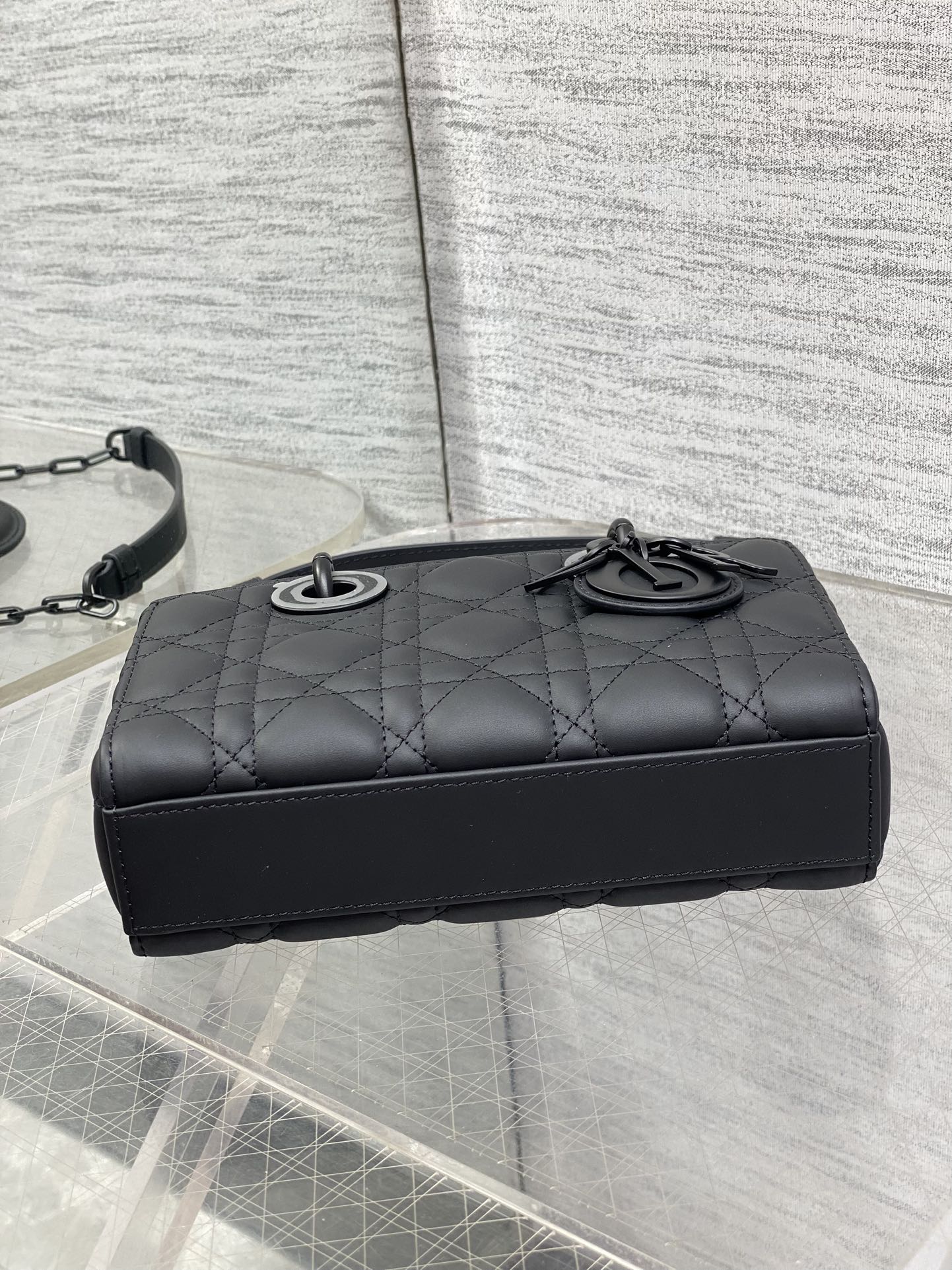 Dior Mini Lady D-Joy Bag - Black Cannage Lambskin - M0636 - Default Title - View 7