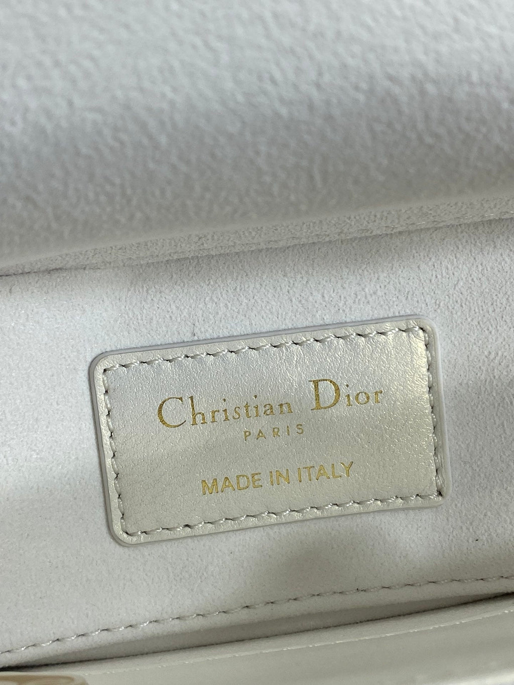 Dior Mini Lady D-Joy Bag - M0636 - Cannage Lambskin White - Default Title - View 9