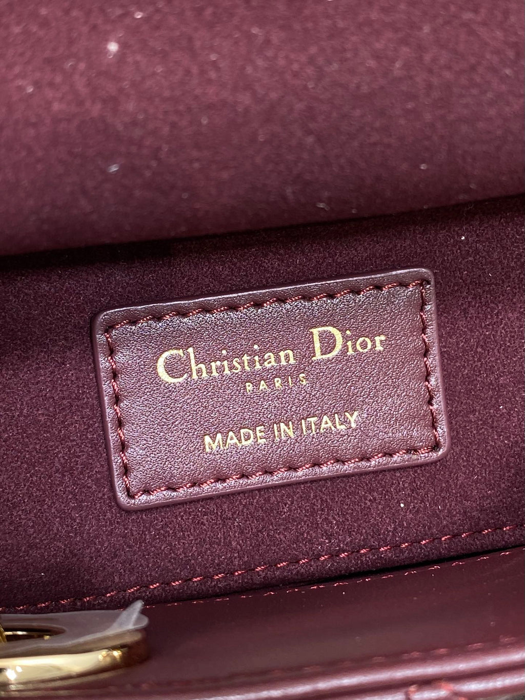 Dior Mini Lady D-Joy Bag - Wine Red Cannage Lambskin - M0636 - Default Title - View 9