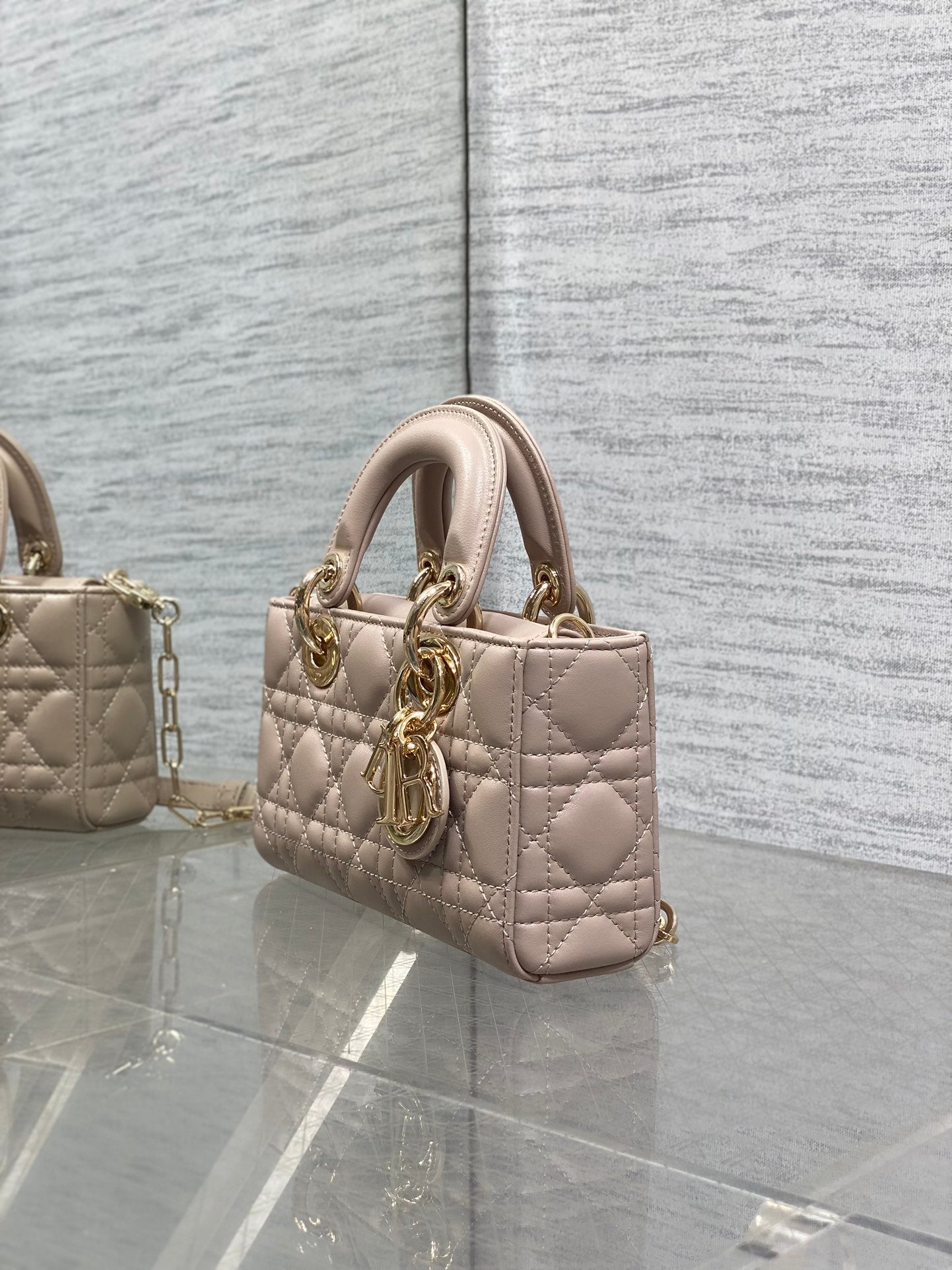 Dior Mini Lady D-Joy Bag - Power Pink Cannage Lambskin - M0636 - Default Title - View 7