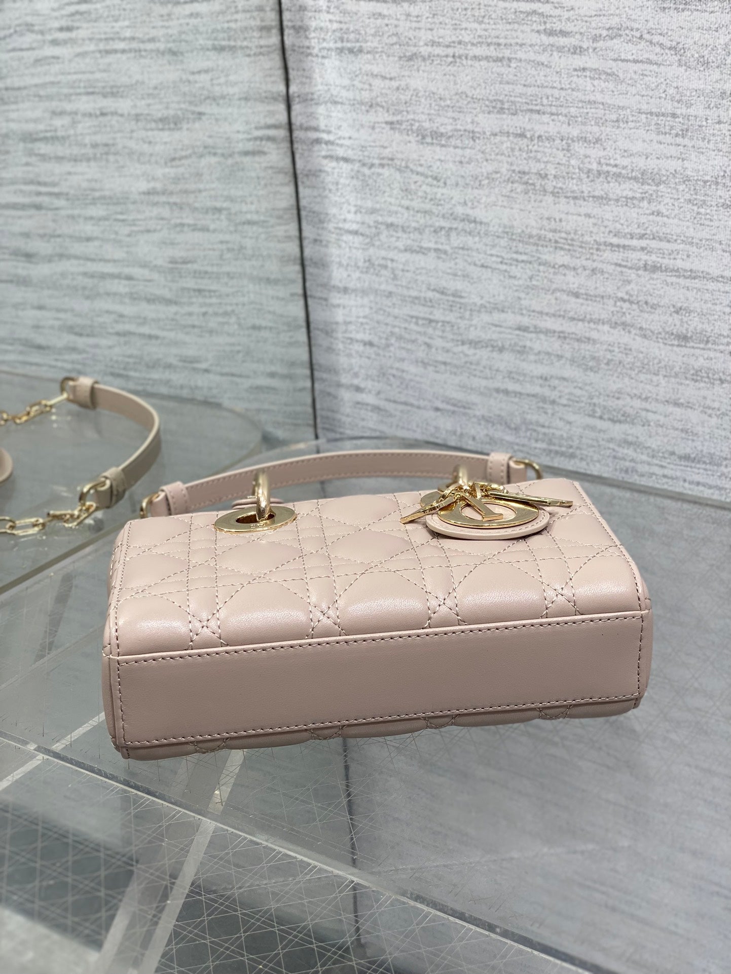Dior Mini Lady D-Joy Bag - Power Pink Cannage Lambskin - M0636 - Default Title - View 8