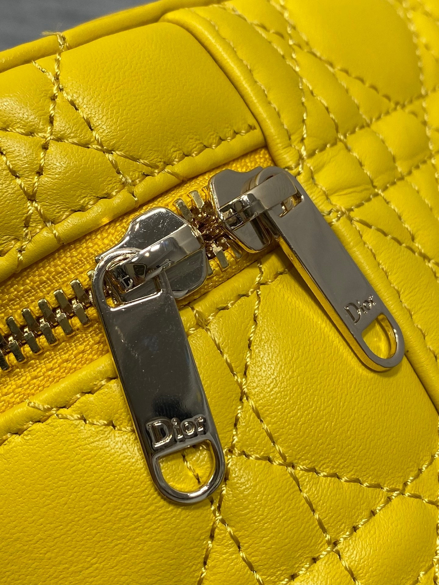 Dior Mini Vanity - S2603 - Yellow Cannage Lambskin - Default Title - View 6