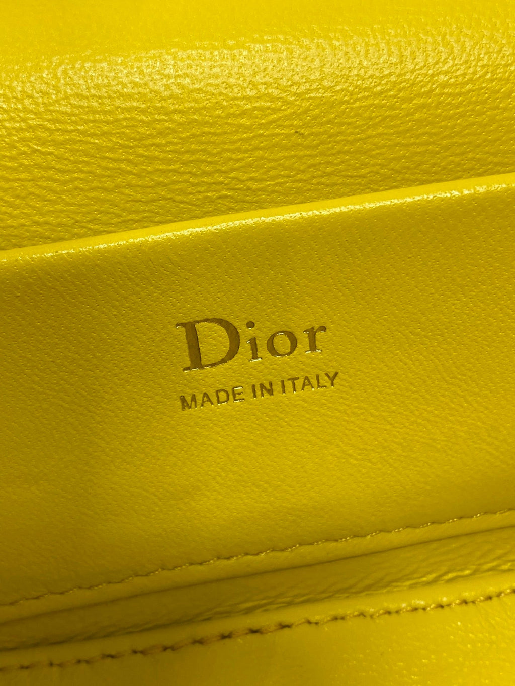 Dior Mini Vanity - S2603 - Yellow Cannage Lambskin - Default Title - View 9