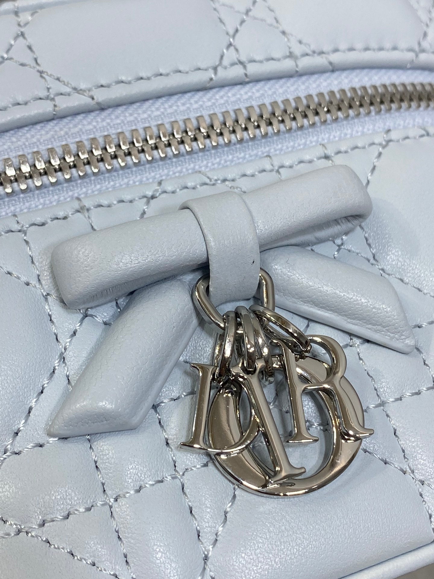 Dior Mini Vanity - S2603 - Blue Cannage Lambskin - Default Title - View 7