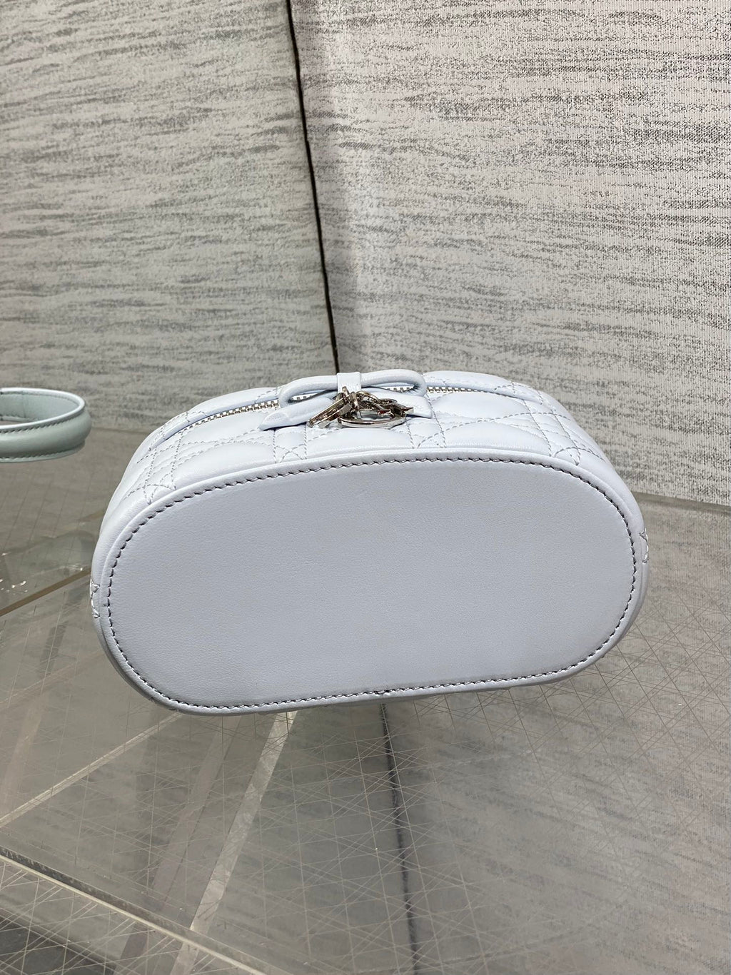 Dior Mini Vanity - S2603 - Blue Cannage Lambskin - Default Title - View 5