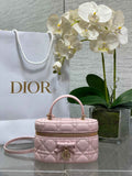 Dior Mini Vanity - S2603 - Soupir Pink Cannage Lambskin - Default Title - View 1
