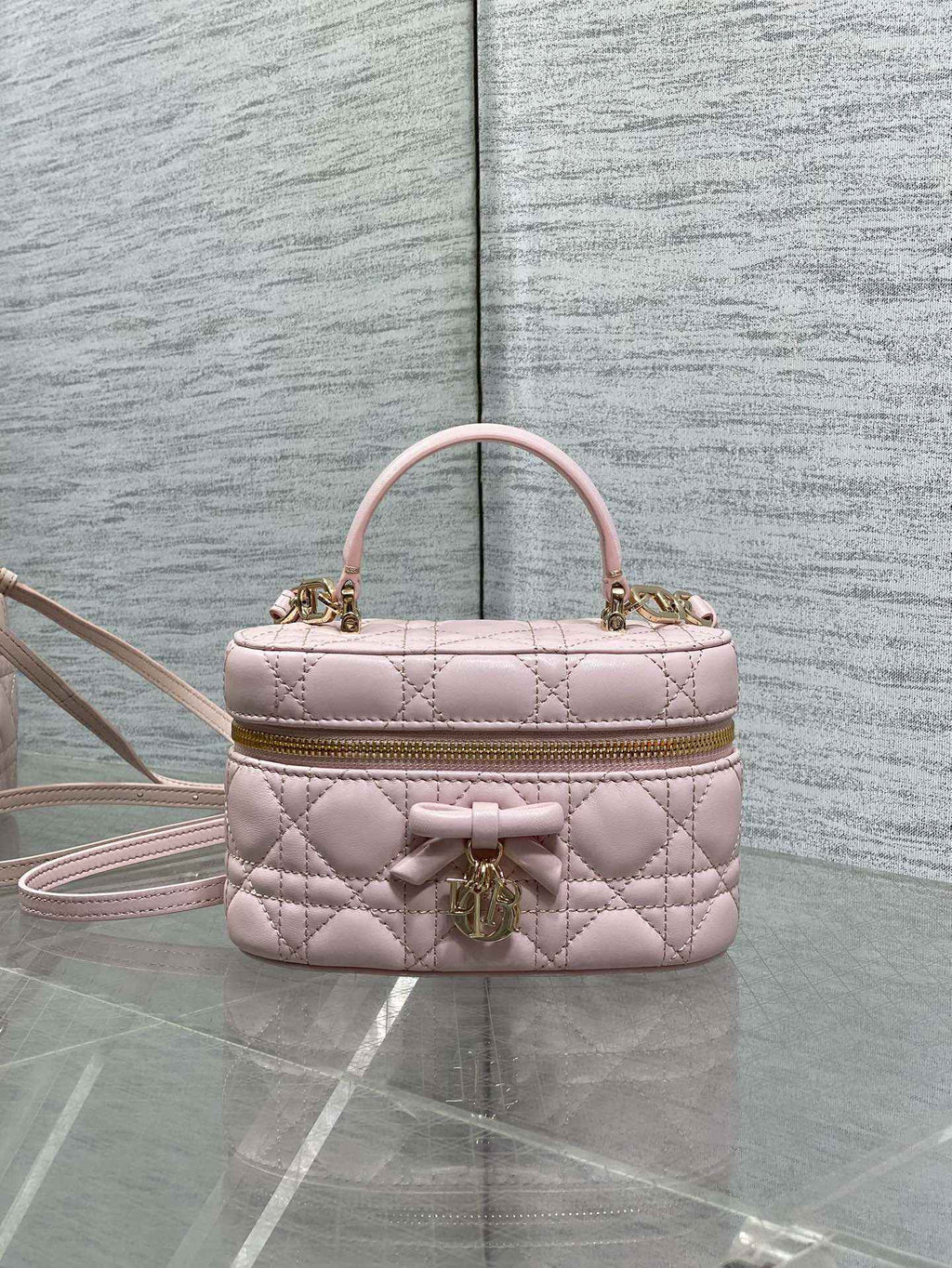 Dior Mini Vanity - S2603 - Soupir Pink Cannage Lambskin - Default Title - View 2