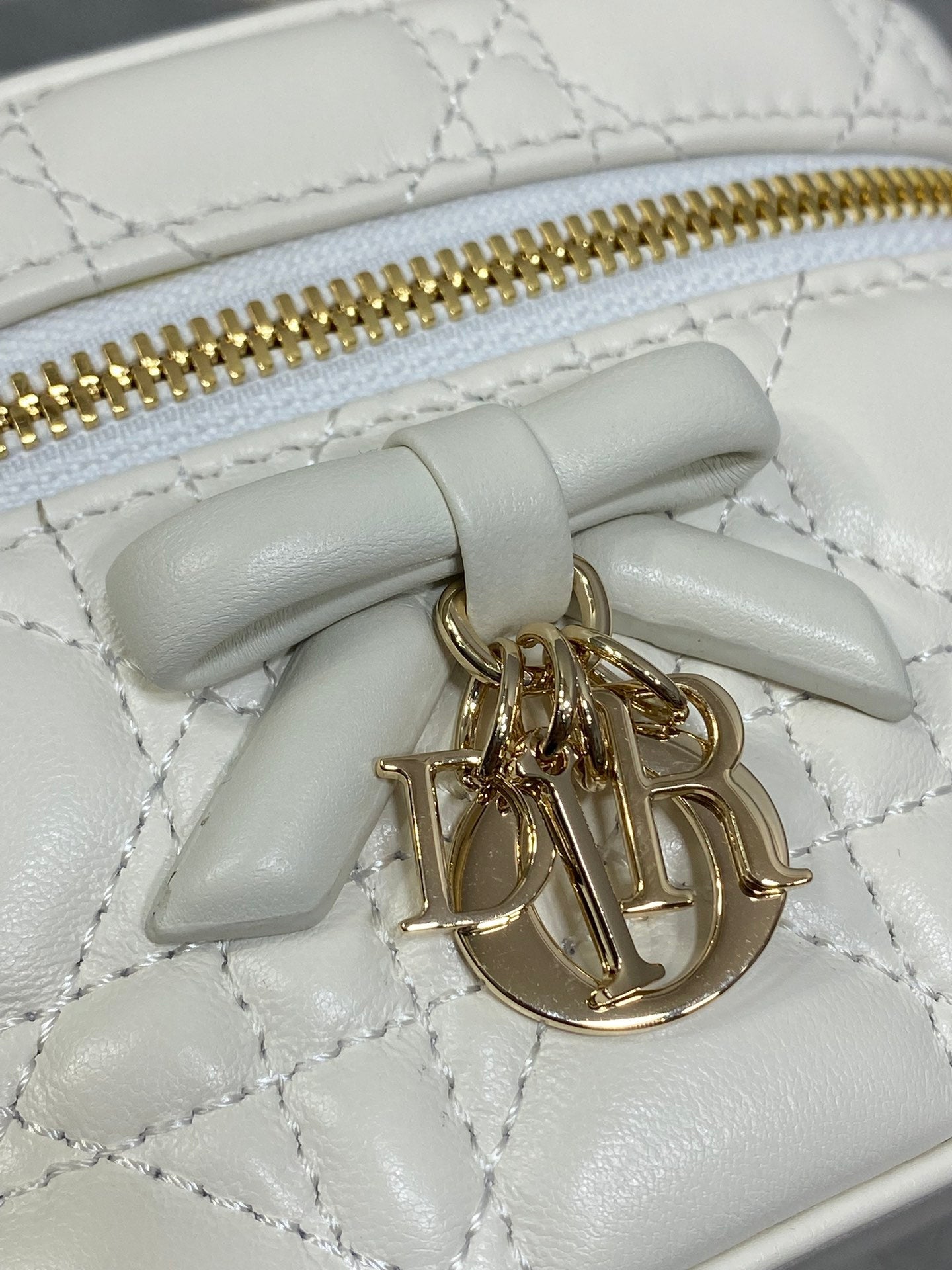 Dior Mini Vanity - S2603 - White Cannage Lambskin - Default Title - View 6