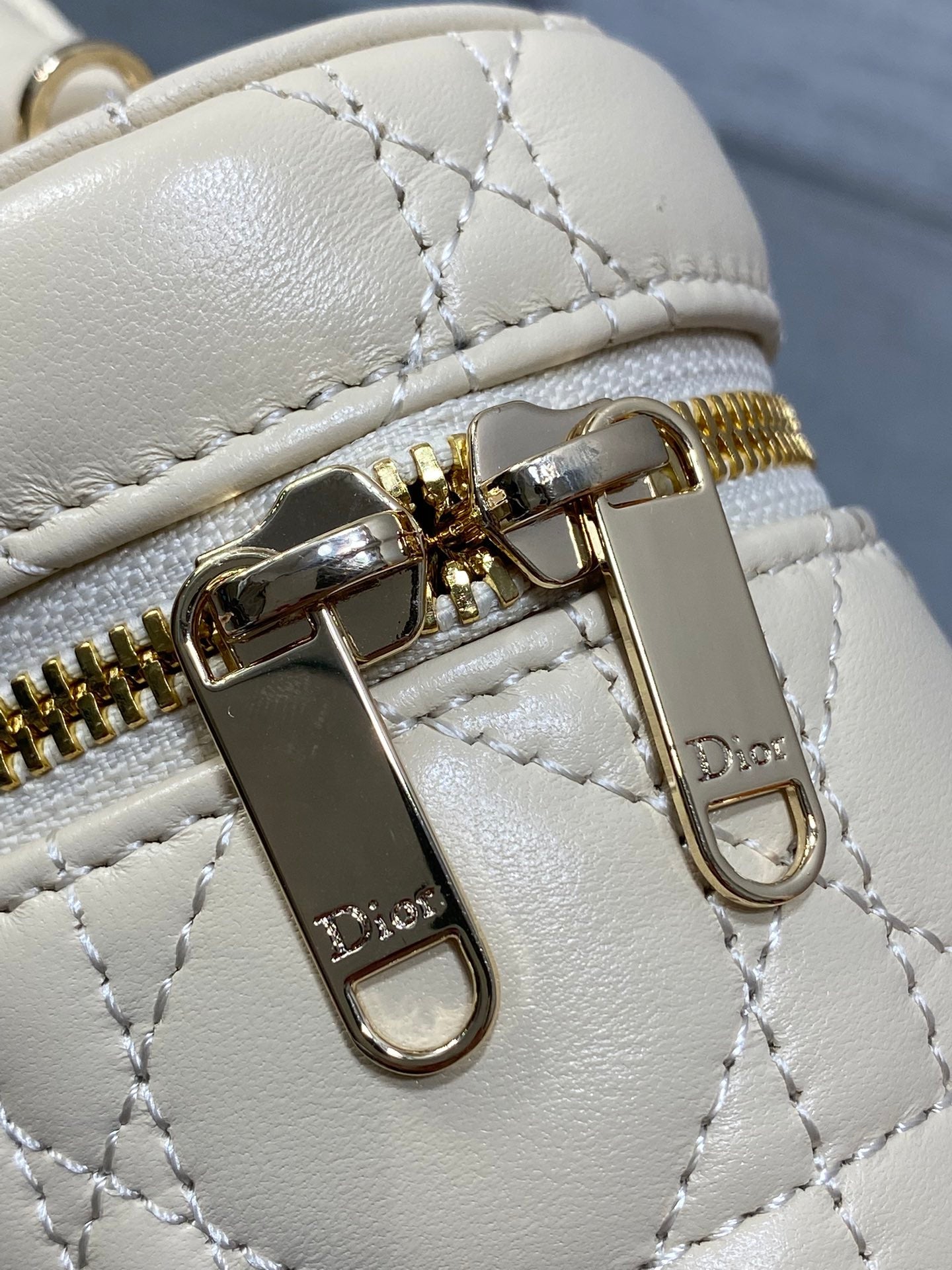 Dior Mini Vanity - S2603 - Apricot Cannage Lambskin - Default Title - View 5