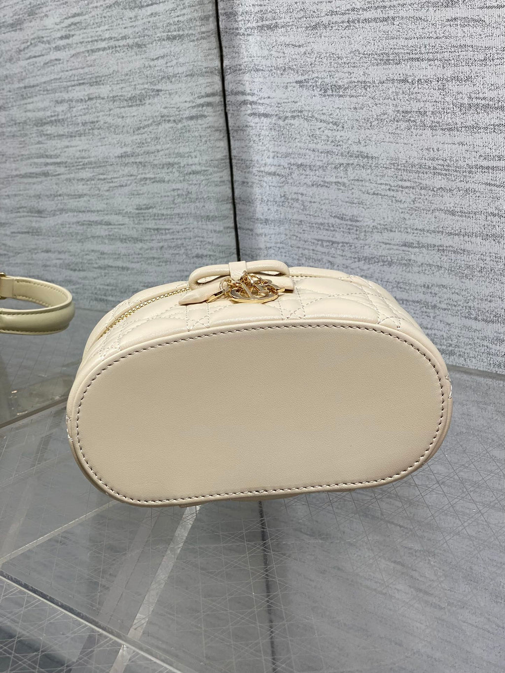 Dior Mini Vanity - S2603 - Apricot Cannage Lambskin - Default Title - View 7