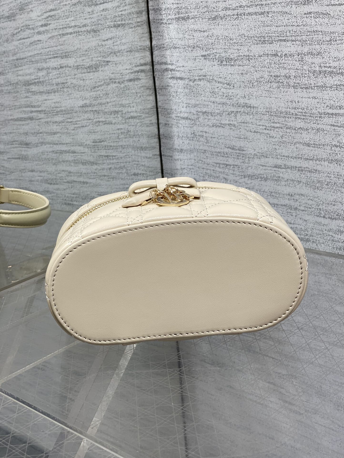 Dior Mini Vanity - S2603 - Apricot Cannage Lambskin - Default Title - View 7