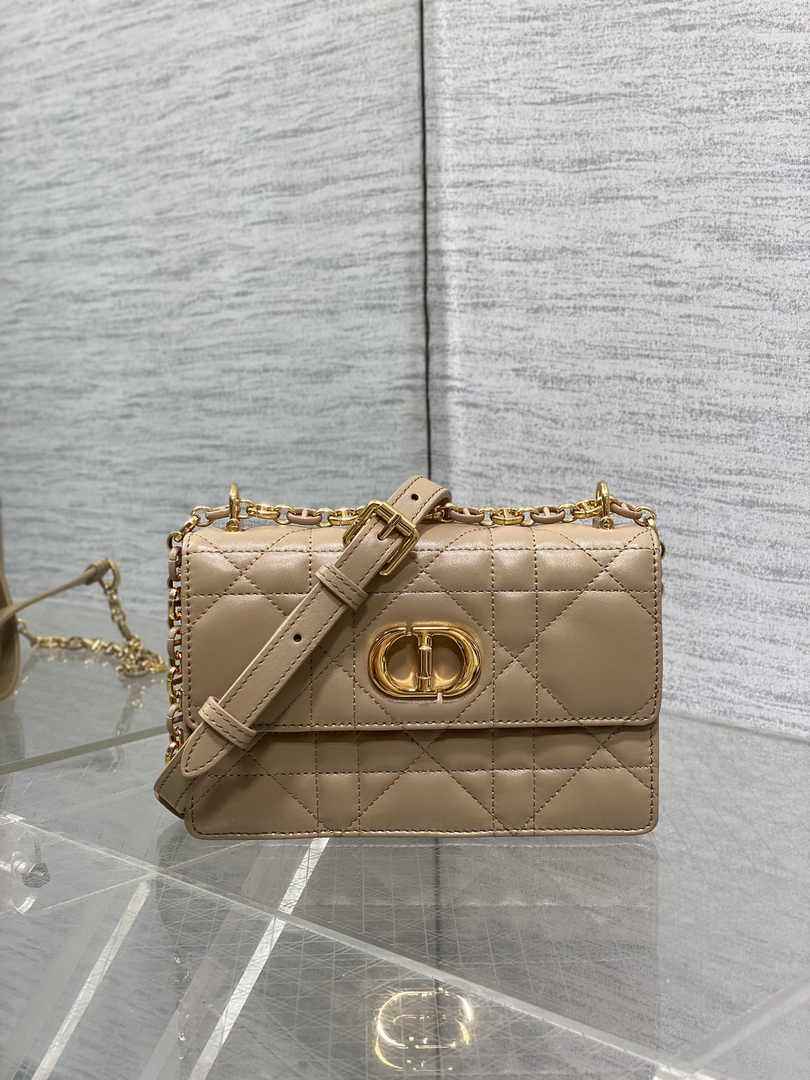 Dior Miss Caro Mini Bag S5169 Apricot Macrocannage Lambskin - Default Title - View 2