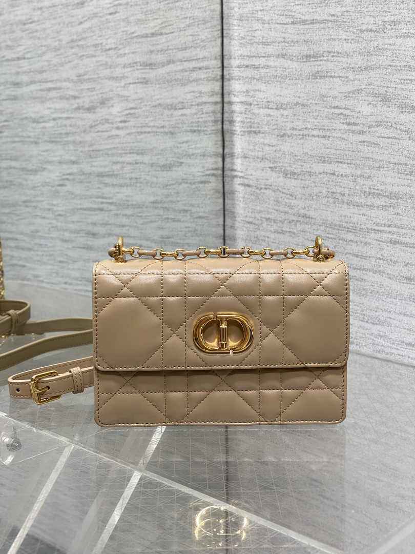 Dior Miss Caro Mini Bag S5169 Apricot Macrocannage Lambskin - Default Title - View 3