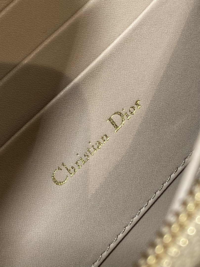 Dior Miss Caro Mini Bag S5169 Apricot Macrocannage Lambskin - Default Title - View 9
