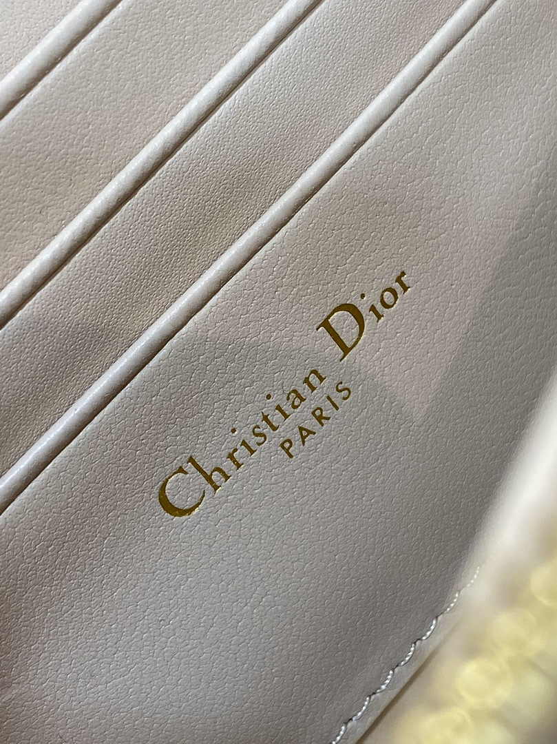 Dior Miss Caro Mini Bag S5169 Dark Beige Macrocannage Lambskin - Default Title - View 7