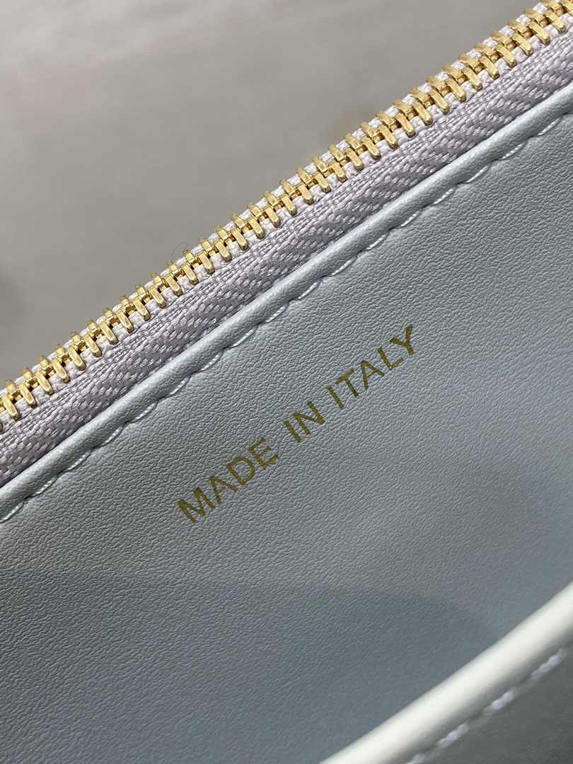 Dior Miss Caro Mini Bag S5169 Blue Macrocannage Lambskin - Default Title - View 10