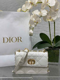 Dior Miss Caro Mini Bag S5169 Beige Macrocannage Lambskin - Default Title - View 1
