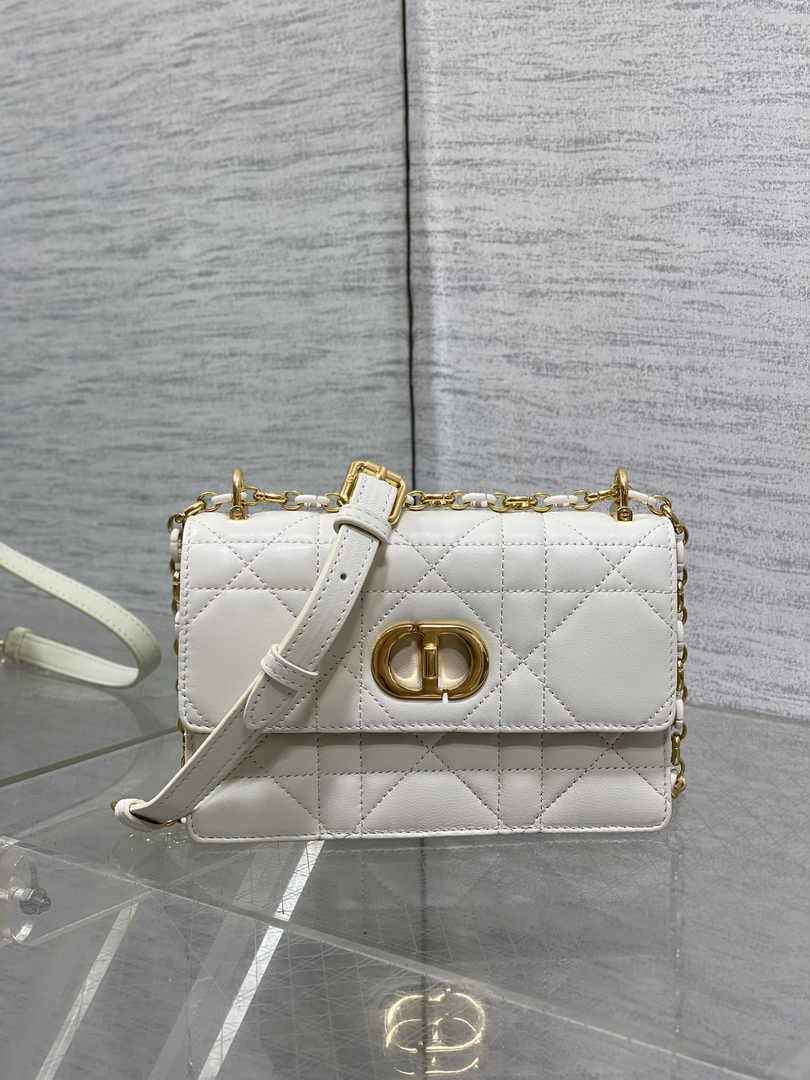 Dior Miss Caro Mini Bag S5169 Beige Macrocannage Lambskin - Default Title - View 2