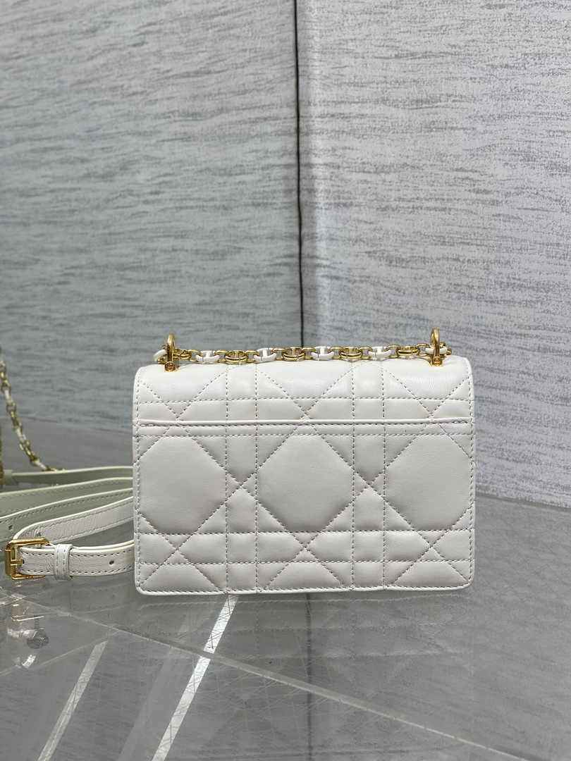 Dior Miss Caro Mini Bag S5169 Beige Macrocannage Lambskin - Default Title - View 4