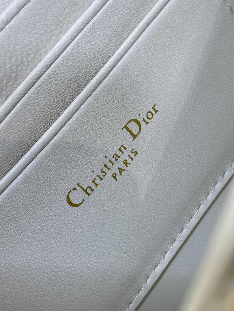 Dior Miss Caro Mini Bag S5169 Beige Macrocannage Lambskin - Default Title - View 9