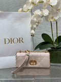 Dior Miss Caro Mini Bag S5169 Powder Pink Macrocannage Lambskin - Default Title - View 1