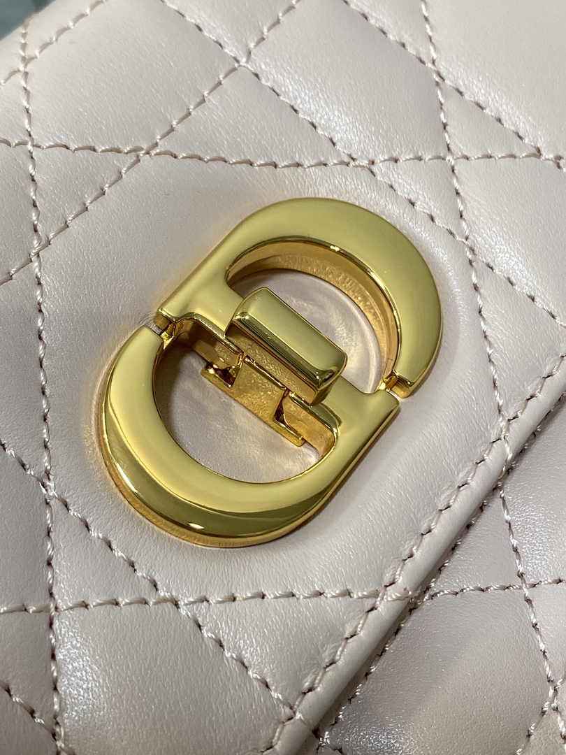 Dior Miss Caro Mini Bag S5169 Powder Pink Macrocannage Lambskin - Default Title - View 4