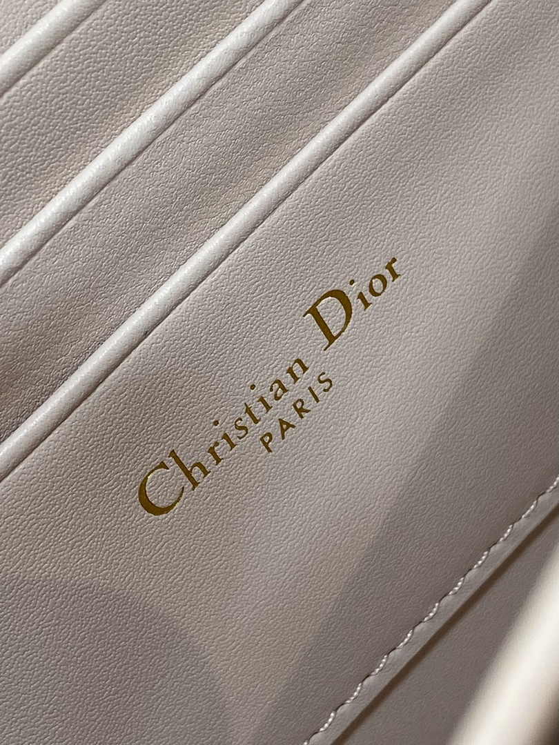 Dior Miss Caro Mini Bag S5169 Powder Pink Macrocannage Lambskin - Default Title - View 9