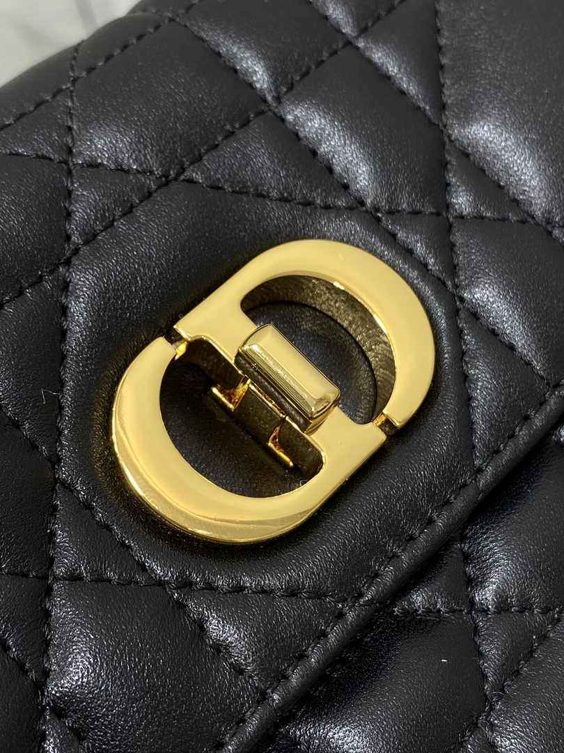 Dior Miss Caro Mini Bag S5169 Black Macrocannage Lambskin - Default Title - View 4