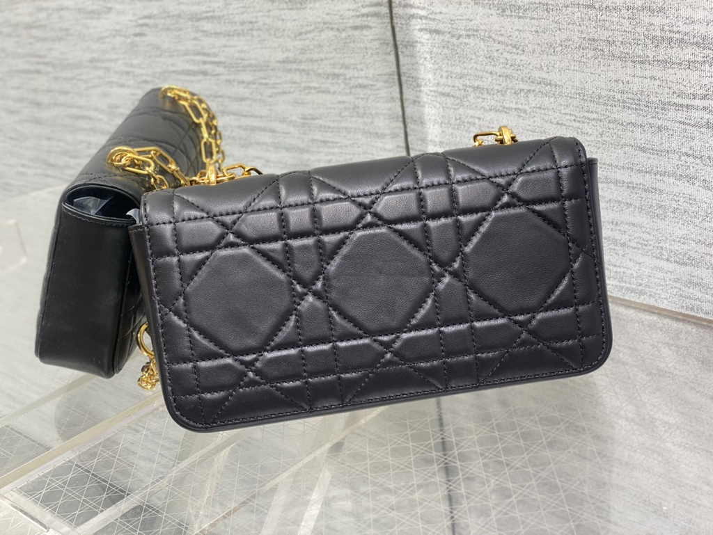 Dior Miss Daisy Mini Bag S3300 Black Macrocannage Lambskin - Default Title - View 5