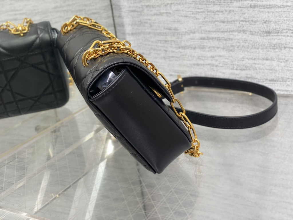 Dior Miss Daisy Mini Bag S3300 Black Macrocannage Lambskin - Default Title - View 6