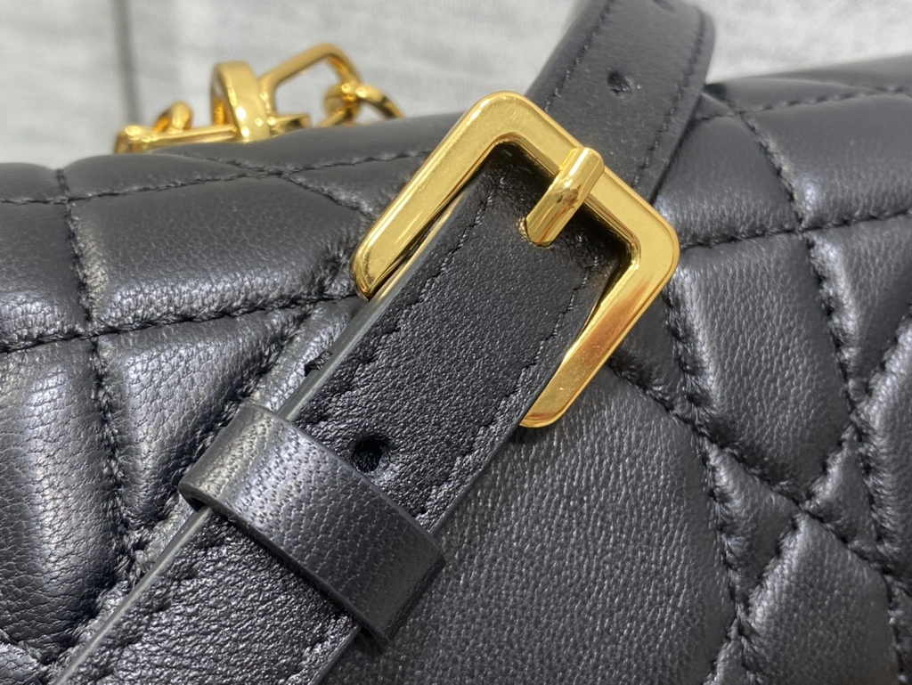 Dior Miss Daisy Mini Bag S3300 Black Macrocannage Lambskin - Default Title - View 7
