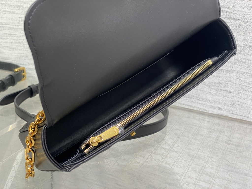Dior Miss Daisy Mini Bag S3300 Black Macrocannage Lambskin - Default Title - View 9