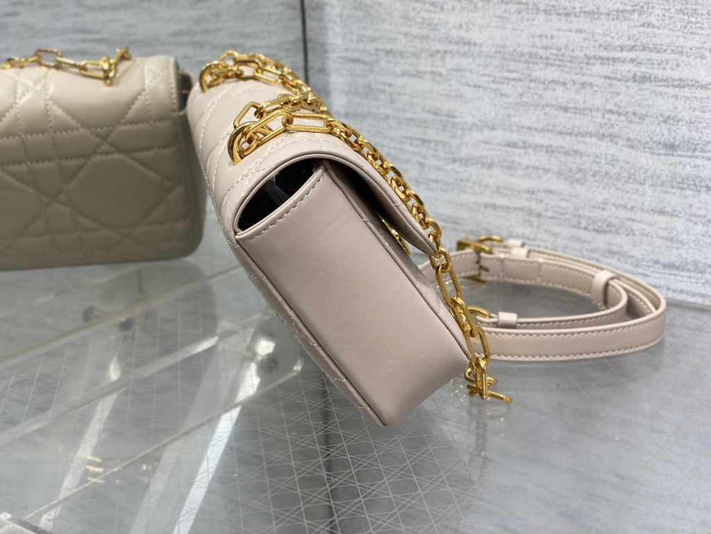 Dior Miss Daisy Mini Bag S3300 Trench Beige Macrocannage Lambskin - Default Title - View 6