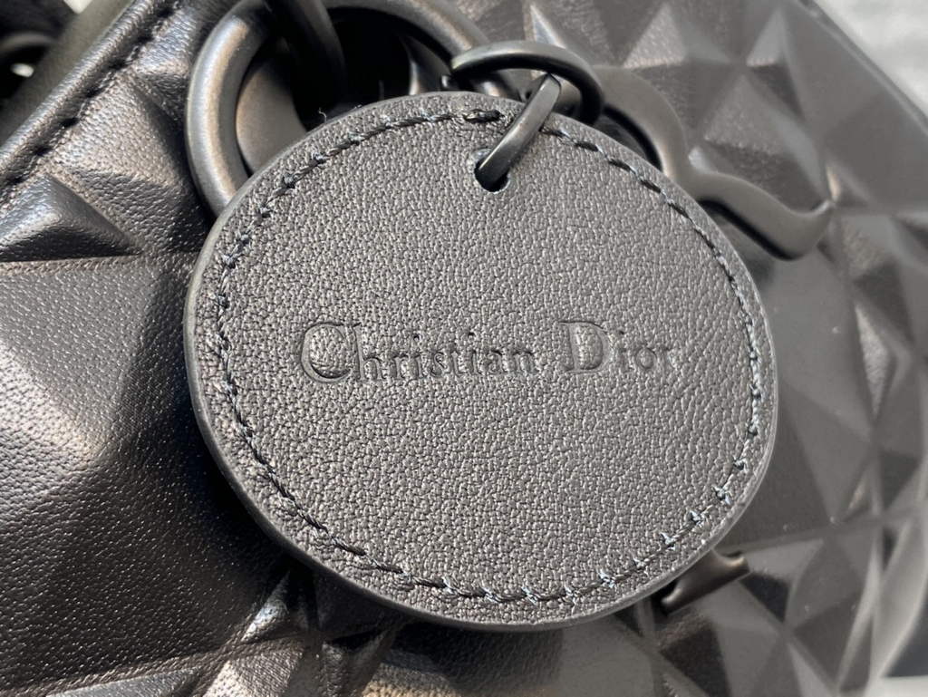 Dior S0910 Micro Lady D-Joy Bag Black Cannage Calfskin with Diamond Motif