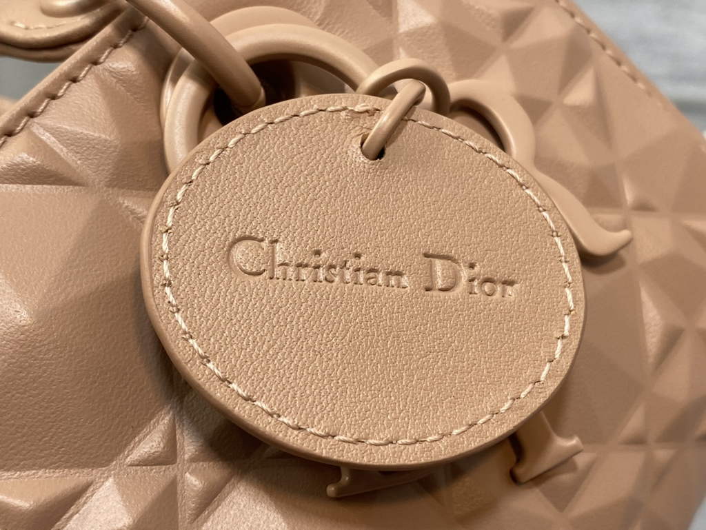 Dior S0910 Micro Lady D-Joy Bag Pink Cannage Calfskin with Diamond Motif - Default Title - View 5