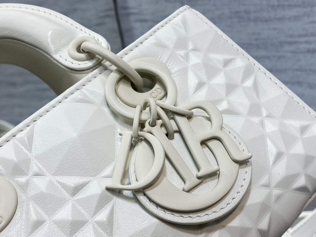 Dior S0910 Micro Lady D-Joy Bag Beige Cannage Calfskin with Diamond Motif