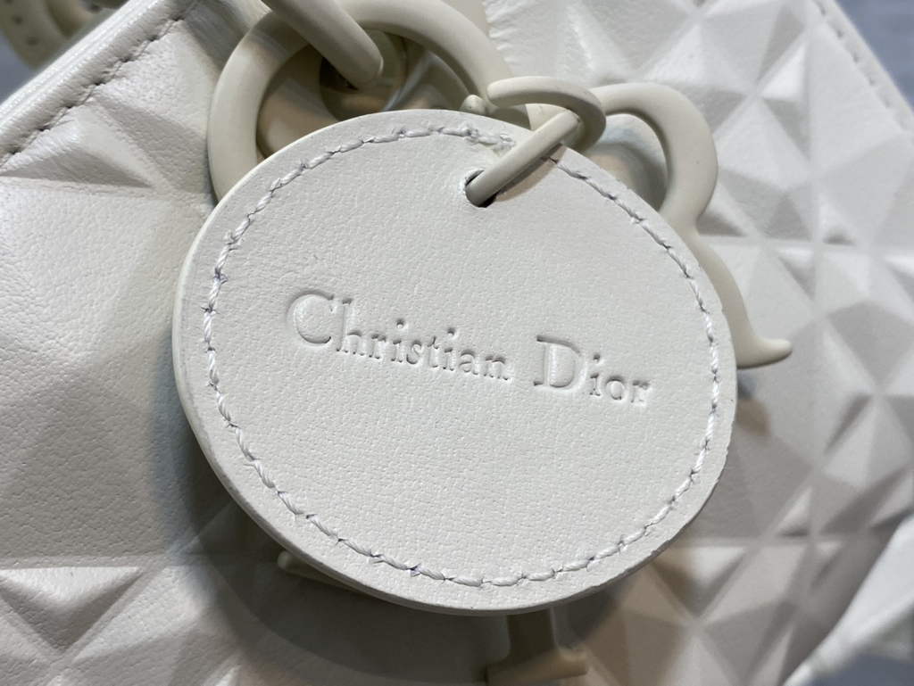 Dior S0910 Micro Lady D-Joy Bag Beige Cannage Calfskin with Diamond Motif - Default Title - View 5