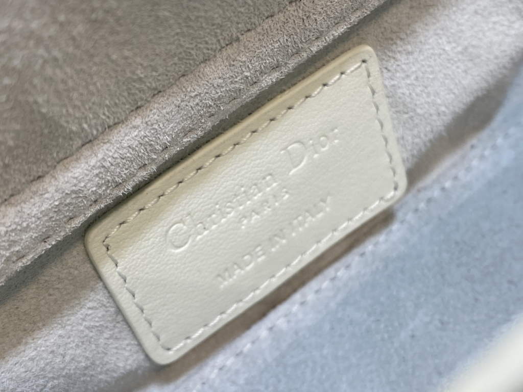 Dior S0910 Micro Lady D-Joy Bag Beige Cannage Calfskin with Diamond Motif