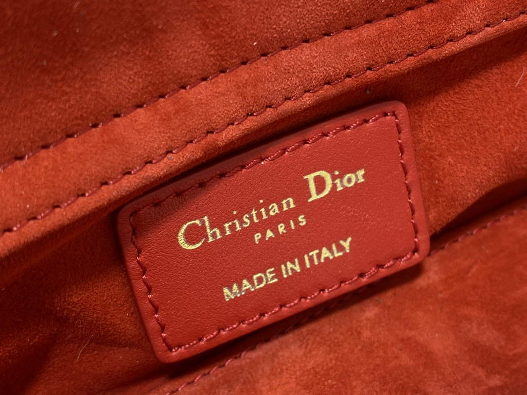 Dior S0910 Micro Lady D-Joy Bag Red Cannage Lambskin - Default Title - View 10