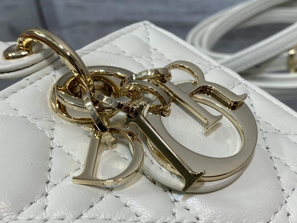 Dior S0910 Micro Lady D-Joy Bag Beige Cannage Lambskin - Default Title - View 4