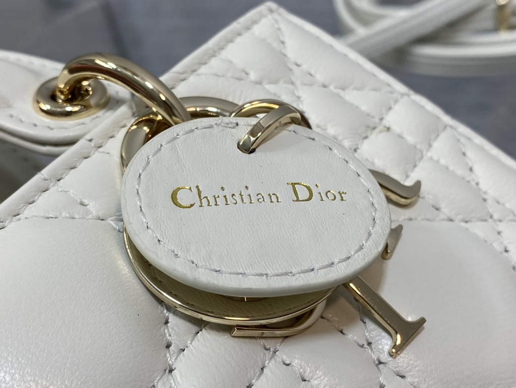 Dior S0910 Micro Lady D-Joy Bag Beige Cannage Lambskin - Default Title - View 5