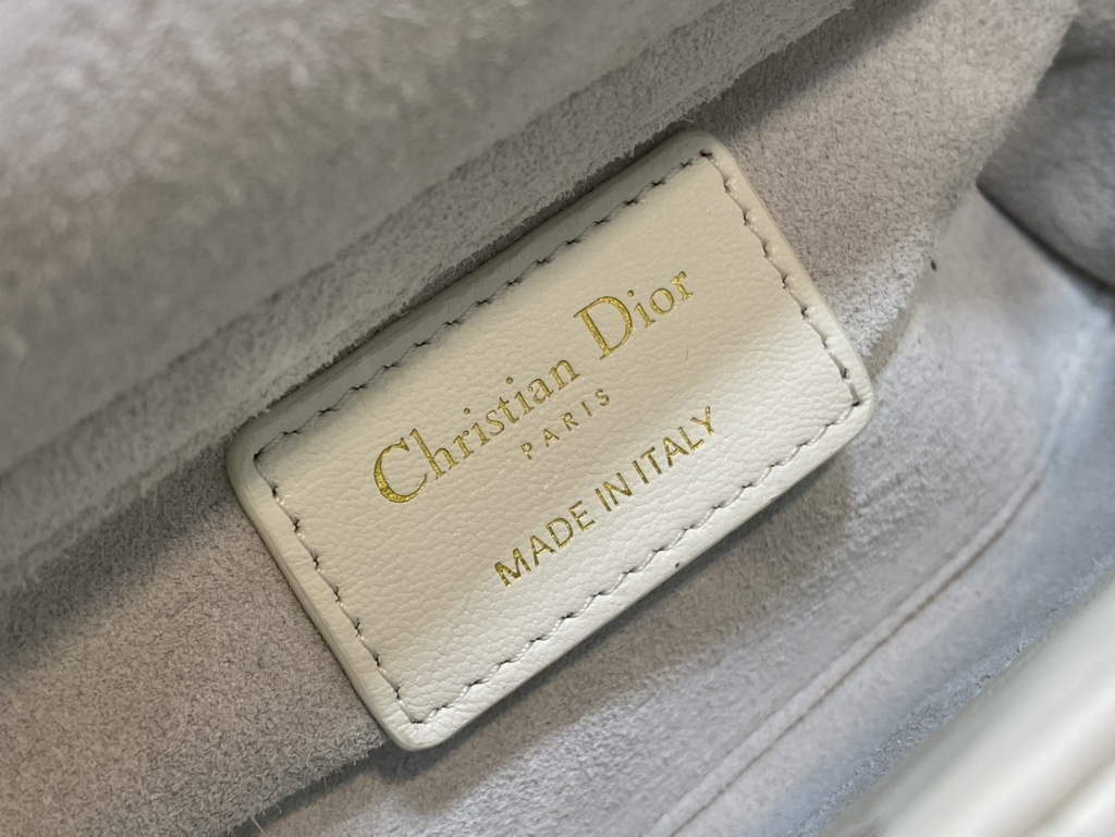 Dior S0910 Micro Lady D-Joy Bag Beige Cannage Lambskin