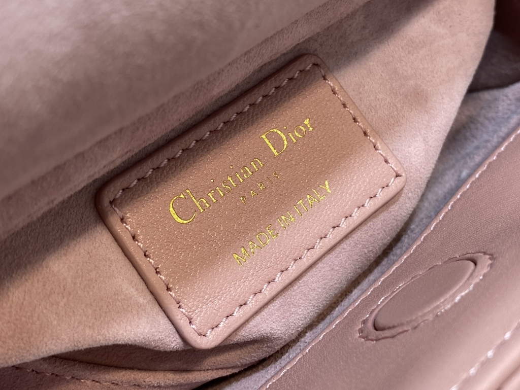 Dior S0910 Micro Lady D-Joy Bag Pink Cannage Lambskin
