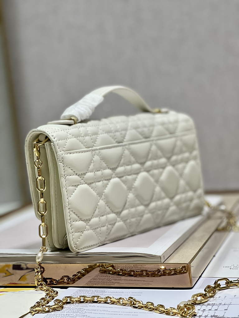 Dior S0980 Mini Miss Bag Rose Des Vents Cannage Lambskin In Beige - Default Title - View 6